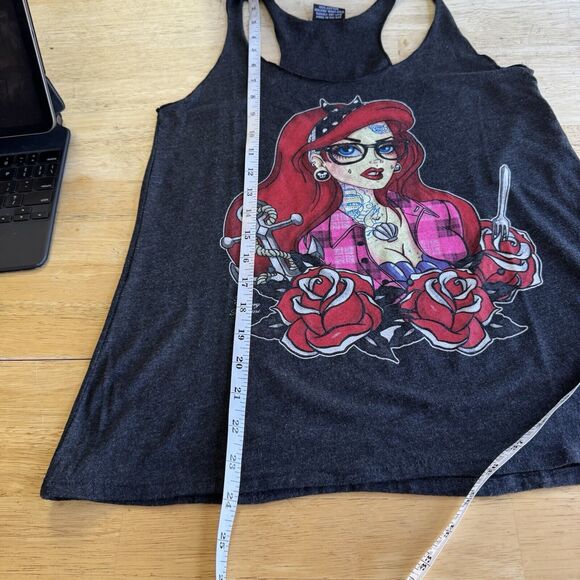 Low Brow Art Co. Miss Cherry Martini Racer Back Tank Top Mod Pin Up Altered Med - Picture 11 of 12